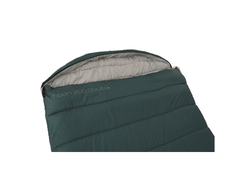 Easy Camp Lengva stovykla | Moon 200 Double | Miegmaišis | 220 x 150 cm | Dviejų krypčių atidarymas - automatinis užraktas, L formos | žalsvai mėlyna
