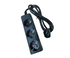 Eaton | Eaton Output cable IEC-Schuko 10A C14 - 3x Schuko-Box | 1010081 | Sockets quantity 3