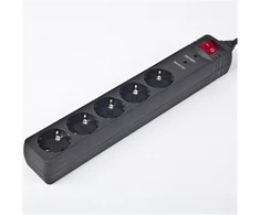 Gembird EnerGenie | Surge Protector SPG5-C-15/ 4.5 m/ 5 Sockets/ Juodas