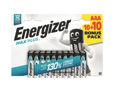 LR03 20BL ENERGIZER MAX PLUS