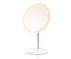Kosmetinis pastatomas veidrodis su apšvietimu ETA Fenité Cosmetic Mirror, Baltos spalvos