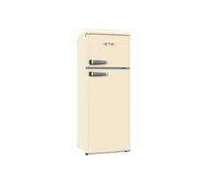 ETA Šaldytuvas | ETA253390040EN Storio Retro | Energy efficiency class E | Free standing | Height 148.2 cm | Double Door | Šaldytuvas net capacity 170 L | Šaldiklis net capacity 45 L | 38 dB | rusvai gelsvas