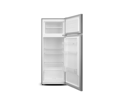 ETA | Šaldytuvas | ETA254790010E | Energy efficiency class E | Free standing | Double Door | Height 142.6 cm | Šaldytuvas net capacity 169 L | Šaldiklis net capacity 37 L | 40 dB | Sidabrinis
