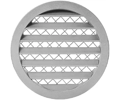 Europlast | Aluminum ventilation grille | Aluminum | Diameter 16 cm