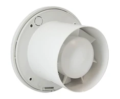 Europlast Vonios kambario ištraukimo ventiliatorius, apvalus EA100 Vonios kambario ventiliatorius, 15 W, skersmuo 10 cm, Baltas