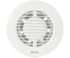 Europlast Vonios kambario ištraukimo ventiliatorius, apvalus EA100 Vonios kambario ventiliatorius, 15 W, skersmuo 10 cm, Baltas