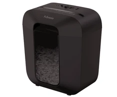 Fellowes Powershred | LX25 | Juodas | 11,5 l | Kreditinių kortelių smulkinimas | Popieriaus apdorojimo standartas/išvestis 6 lapai per eigą | Skersinis smulkintuvas | Garantija 24 mėn.