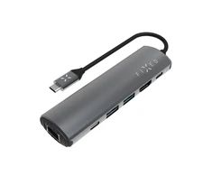 Fixed Fiksuotas | 6 prievadų USB-C HUB Pro nešiojamiesiems kompiuteriams ir planšetiniams kompiuteriams