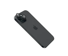 Fixed Fiksuotas fotoaparato stiklas | Apple | iPhone 16/16 Plus | Grūdintas stiklas | Juodas