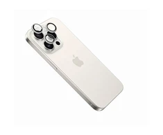 Fixed Fiksuotas fotoaparato stiklas | Apple | iPhone 16 Pro / 16 Pro Max | Grūdintas stiklas | Baltas titanas