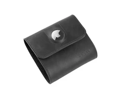 Fixed Fiksuotas | Klasikinė piniginė, skirta AirTag | Apple | Tikra karvės oda | Juodas | Piniginės išmatavimai : 11 x 11,5 cm; Piniginės uždarymas tvirtinamas magnetu; Mažesnė kišenė Apple AirTag; vidinė paslėpta kišenė; 4 kišenės kreditinėms kortelėms ar dokumentams