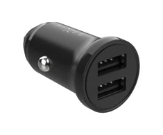 FIXED Dual USB automobilinis įkroviklis 15W, Juodas | Pataisyta