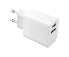 Fixed Fiksuotas | Dvigubas USB kelioninis 17 W įkroviklis ir USB/USB-C laidas | FIXC17N-2UC-WH | N/A