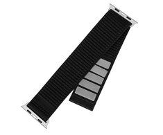 Fixed Fiksuotas | Sportiškas dirželis Apple Watch 42/44/45mm | 160-210 mm | Juodas | Nailonas