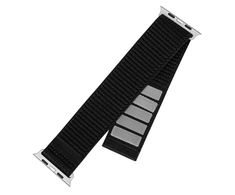Fixed Ištaisyta | Sportiškas dirželis Apple Watch 38/40/41mm | 160-210 mm | Juodas | Nailonas