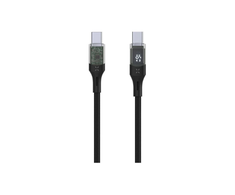 Fixed Ištaisyta | USB-C/USB-C laidas su ekranu, PD palaikymas, 1,2m, USB 2.0, 100W | FIXDD-CC12-BK