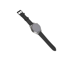 Fixed | Leather Strap with Quick Release 20mm for Išmanusis laikrodis | Juodas