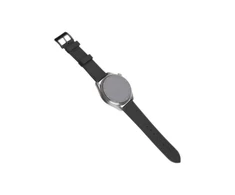 Fixed | Leather Strap with Quick Release 20mm for Išmanusis laikrodis | Juodas