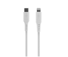 Fixed Fiksuotas | Skysto silikono kabelis USB-C/Lightning, 2 m | FIXDLS-CL2-WH