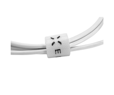Fixed Ištaisyta | Duomenų ir įkrovimo kabelis su USB/USB-C jungtimis | Baltas