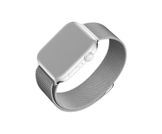 Fixed Fiksuotas | Tinklinis dirželis, skirtas „Apple Watch“ 38/40/41 mm | Sidabrinis