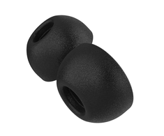 Fixed Plugs Pro, 2 rinkiniai, dydis XS | Kištukai | Apple | Airpods Pro/Pro 2 | Putplastis | Juodas