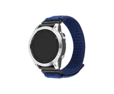 Fixed Ištaisyta | Sportiškas dirželis, skirtas Garmin QuickFit 22mm | 160-210 mm | Tamsiai mėlynas | Nailonas