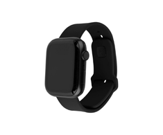 Fixed Fiksuotas | Sportiškas dirželio rinkinys Apple Watch Ultra 49mm | 180-250 mm | Juodas | Silikonas