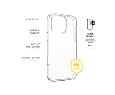 Dėklas Fixed Fiksuotas | Apsauga nuo UV spindulių | Galinis dangtelis | Apple | iPhone 16e | Termoplastinis poliuretanas (TPU) | Skaidrus