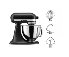 Virtuvinis kombainas KitchenAid Artisan 5KSM125, 4,8 l, Matinės juodos spalvos
