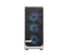 „Fractal Design“ | „Meshify 2 Compact RGB“ | Šoninis langas | „Baltas TG Clear“ | Vidutinio dydžio bokštas | ATX
