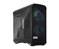 Fractal Design Fraktalų dizainas | Torrent kompaktiškas RGB TG šviesos atspalvis | Šoninis langas | Juodas | ATX