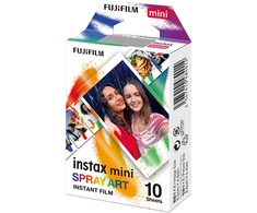 Fujifilm | Instax Mini | Meno Purškiklio lapas (10pl) Momentinis filmas | 54 x 86 mm | Hi-Speed ISO 800 – puiki grūdėtumo kokybė, INSTAX kontaktinė plėvelė užtikrina ryškias spalvas ir natūralius odos atspalvius.