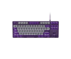 Klaviatūra Fury Kanabo K2 US balta pašvietimas mechaninė szaro-violetinė