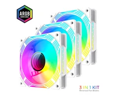 Gamemax Case Fan | KF300R WH | Baltas