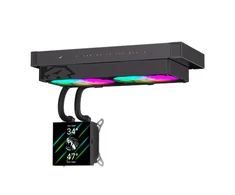 Gamemax CPU Liquid Cooler | GLACIER 240 LCD BK | Juodas
