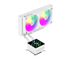 Gamemax CPU Liquid Cooler | GLACIER 240 LCD WH | Baltas