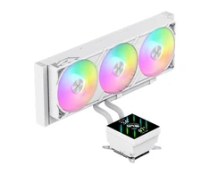 Gamemax CPU Liquid Cooler | GLACIER 360 LCD WH | Baltas