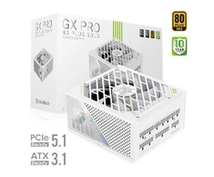 Gamemax PSU | GX PRO 1050G WH | 1050 W | Gold | Baltas | Full Modular