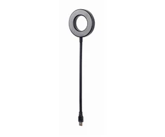 „Gembird NL-LEDRING-01“ USB LED žiedinis šviestuvas | Baltas 6500K | N/A