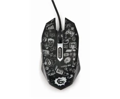 GEMBIRD MUS-6B-GRAFIX-01 6-button optical LED pelė juodas