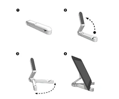 Gembird Planšetė Holder TA-TS-01 Universal, Juodas, Adjustable,