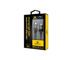 Gembird Cablexpert | Itin didelės spartos HDMI kabelis su Ethernet ryšiu, 8K „Select Plus“ serija | CCB-HDMI8K-2M | 2 x A tipo | HDMI 2.1 (į viršų) | 2 m