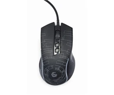 Gembird USB LED Pelė žaidimams MUS-6B-GRAFIX-01 Juodas