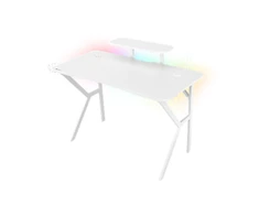Žaidimų stalas Genesis Holm 320 RGB Gaming Desk, Baltas