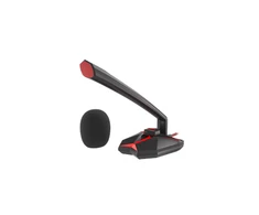 Natec Genesis Gaming mikrofonas Radium 200 USB 2.0, Juodas ir raudonas