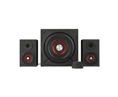 Kompiuterio kolonėlės GENESIS Helium 610BT Computer Speakers, Wired, Bluetooth, Juodas | Genesis | Helium 610BT | Bluetooth | Raudona/Juodas
