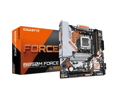 Pagrindinė plokštė Gigabyte B850M FORCE (rev. 1.0) | Processor family AMD | Processor socket AM5 | DDR5 | Supported hard disk drive interfaces SATA, M.2 | Number of SATA connectors 4 | REFURBISHED, BE ORIGINALIOS PAKUOTĖS AND ACCESSORIES, ONLY BACK PANEL INCLUDED
