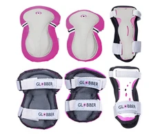 GLOBBER kelių ir alkūnių apsaugų rinkinys, rožinis Junior XS RANGE B (25-50KG), 541-310