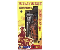 Rewolwer Gonher Guns GONHER rinkinys kaubojaus ginklų WILD-WEST, 201/0